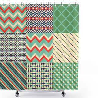 Personality  Seamless Patterns Shower Curtains