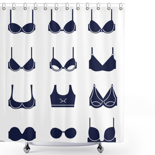 Personality  Different Types Of Bras Shower Curtains