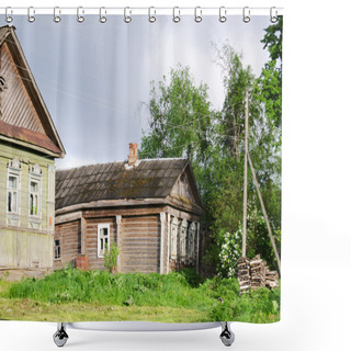 Personality  The Wooden House In A Countryside Shower Curtains