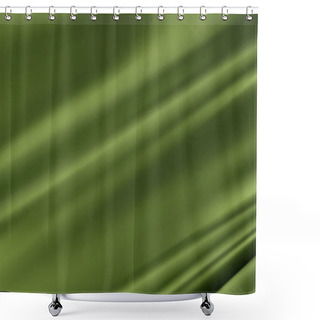 Personality  Abstract Green Silk Vector Background. Luxury Green Cloth Or Liquid Wave. Olive Green Fabric Texture Background.  Cloth Soft Wave. Creases Of Satin, Silk, And Smooth Elegant Cotton. Shower Curtains