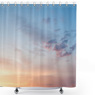 Personality  Orange Sunset Sky Shower Curtains