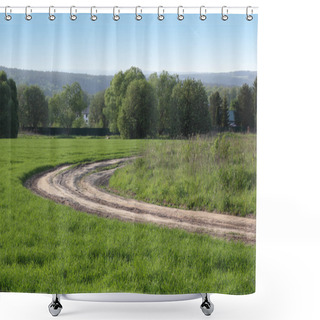Personality  Spring Rural Landcsape Shower Curtains