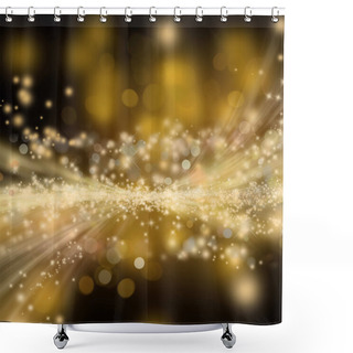 Personality  Golden Shiny Holiday Background Shower Curtains