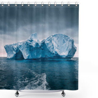 Personality  Close-up Floating Iceberg. Antarctica. Shower Curtains