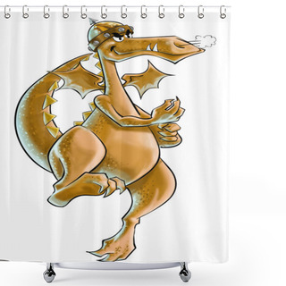 Personality  Dragon Shower Curtains