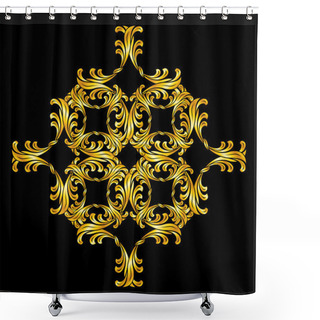 Personality  Floral Pattern Shower Curtains
