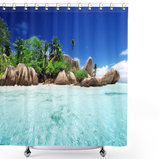 Personality  Anse Source D'Argent Beach, La Digue Island, Seyshelles Shower Curtains