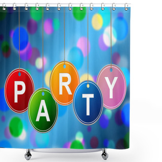Personality  Party Kids Means Fun Cheerful And Youth Shower Curtains