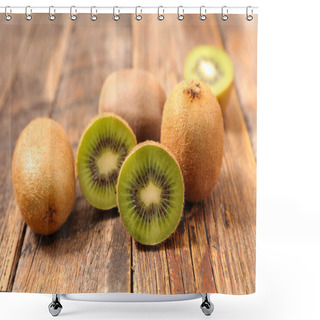 Personality  Fresh Kiwi Fruit Shower Curtains