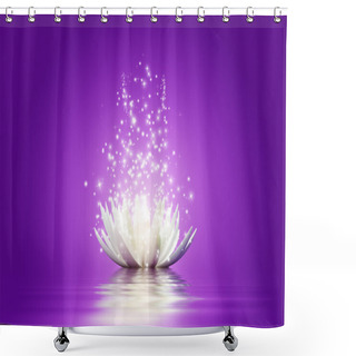 Personality  Lotus Flower Shower Curtains