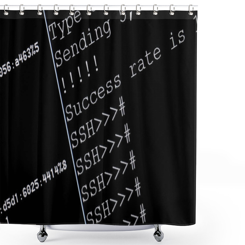 Personality  Ssh - Secure Shell Shower Curtains