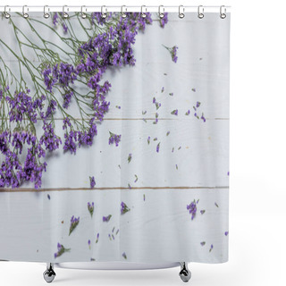 Personality  Beautiful Blue Flowers Shower Curtains