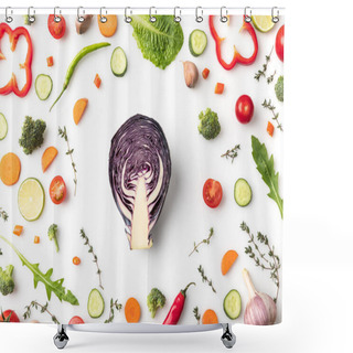 Personality  Vegetables Shower Curtains