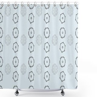 Personality  Colored Background With Different Accessories Shower Curtains