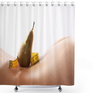 Personality  Pear Shape, Feminine Figure Shower Curtains