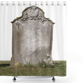Personality  Single Grave Stone Shower Curtains