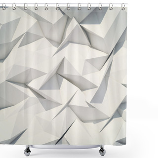 Personality  Abstract Background Origami Shower Curtains