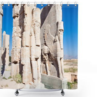 Personality  Entrance Gate To Historical Complex, Ancient City Of Persepolis Shower Curtains