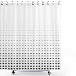 Personality  Vector Halftone Texture. Shower Curtains