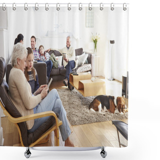 Personality  Multi Generation Family  At Home Shower Curtains