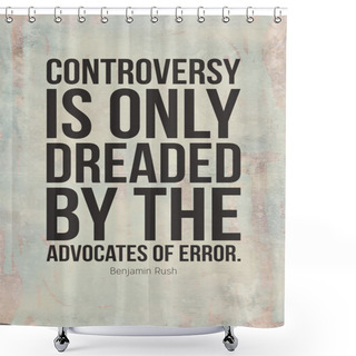 Personality  Grunge Motivational Posters With Business Quotations Shower Curtains