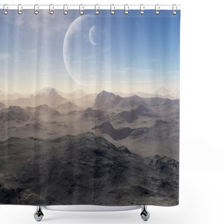 Personality  3d Art: Lost World Shower Curtains