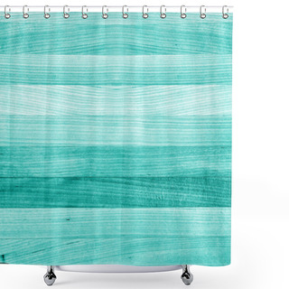 Personality  Teal And Turquoise Wood Texture Background Shower Curtains