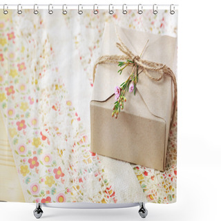 Personality  Hand Crafted Card Stock Present Box Shower Curtains