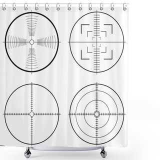 Personality  Hunting Sight Tragets Shower Curtains
