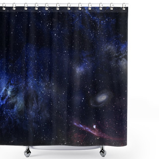 Personality  Space Background. Shower Curtains