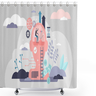 Personality  Self Control Mental Process Concept Shower Curtains