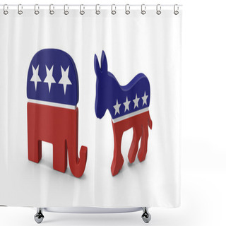 Personality  Presidential Election Vote Shower Curtains