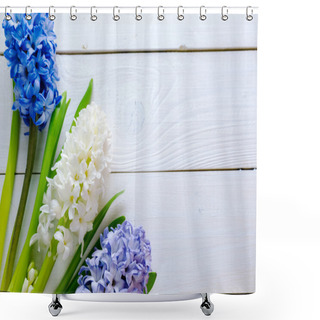 Personality  Colorful Hyacinths Flowers  Shower Curtains