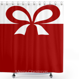 Personality  Present With Ribbon Bow Shower Curtains