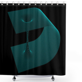 Personality  Wormhole Model Shower Curtains