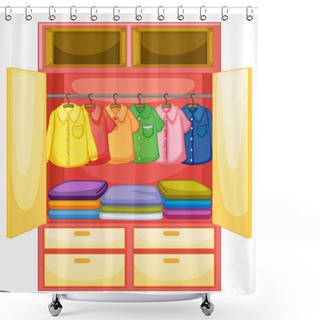 Personality  Empty Wardrobe Shower Curtains