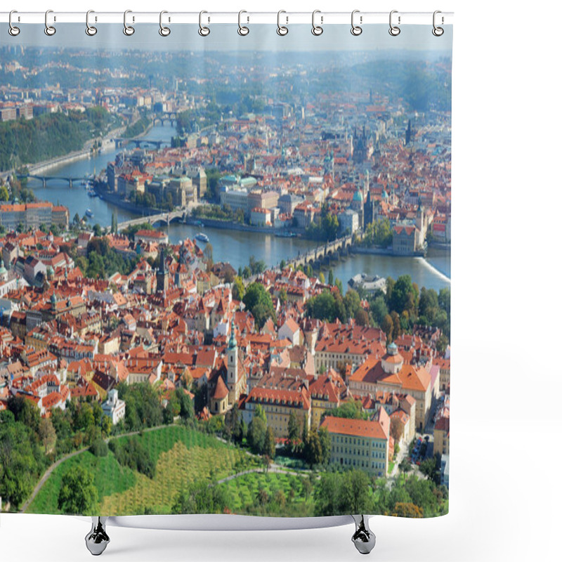 Personality  Panoramatic View Of The Prague Shower Curtains