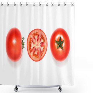 Personality  Composition Of Fresh Tomatoes Shower Curtains