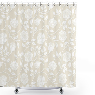 Personality  Floral Seamless Background. Shower Curtains