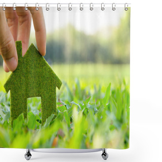 Personality  Eco House Shower Curtains