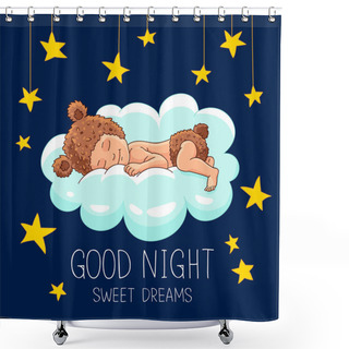 Personality  Good Night. Sweet Dreams. Shower Curtains