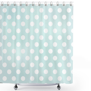 Personality  Seamless Polka Dots Background Shower Curtains
