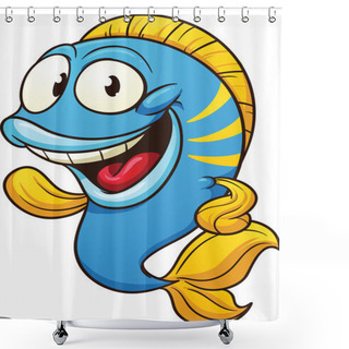 Personality  Cartoon Fish Shower Curtains