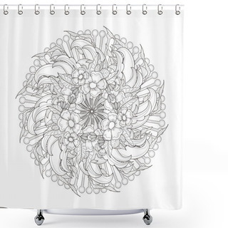Personality  Exquisite Mandala Pattern Design Shower Curtains