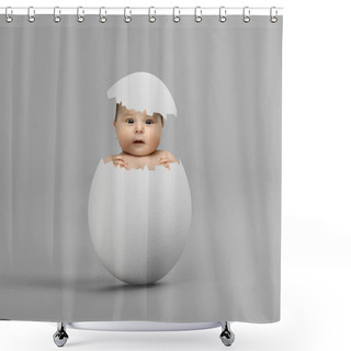Personality  Egg With Baby Shower Curtains