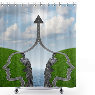 Personality  Bridge The Gap Shower Curtains