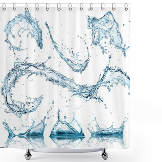 Personality  Water Splashes Collection Shower Curtains