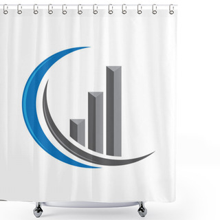 Personality  Finance Logo Shower Curtains