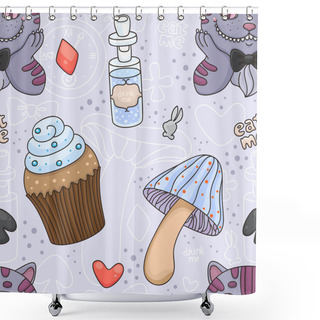 Personality  Cheshire Cat Shower Curtains