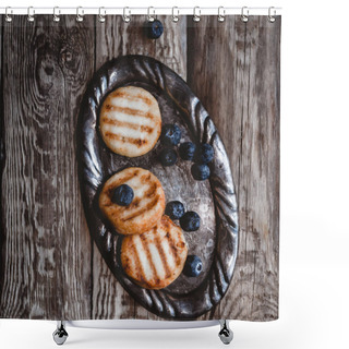 Personality  Curd Fritters Shower Curtains